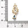Brass Micro Pave Cubic Zirconia Pendants KK-K378-65G-02-3