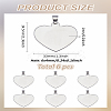 6Pcs 201 Stainless Steel Mirror Polished Finish Stamping Blank Tag Pendants STAS-LP0002-43-2