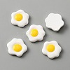 Egg Theme Opaque Resin Cabochons CRES-WH0010-035E-2