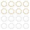 24Pcs 2 Colors Brass Linking Rings KK-TA0003-07-1
