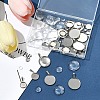 DIY 304 Stainless Steel Tray Pendants Making Kits DIY-FS0008-83-7
