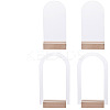 1 Set Transparent Acrylic Single Pair Earring Display Stands Set EDIS-SC0001-04-1
