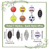 28Pcs 7 Styles Sports Ball Theme Alloy Enamel Connector Charms ENAM-SC0005-17-2