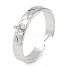 Brass Cuff Finger Ring Settings KK-L219-15E-P-1