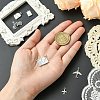 6Pcs 6 Styles Brass Micro Pave Clear Cubic Zirconia Charms KK-CJ0003-31-4