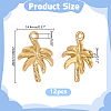 12Pcs 304 Stainless Steel Pendants STAS-HY0002-12-2