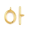 Oval Brass Toggle Clasps KK-G548-35-3