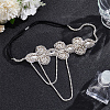 Glass Rhinestone HeadBands for Women OHAR-WH0021-74P-4