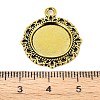 Zinc Alloy Pendant Settings for Cabochon & Rhinestone KHDZ-PALLOY-A15290-AG-3