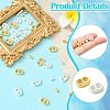 DIY Brass Cord Ends & Silicone Slide Charms Findings Kits KK-CJ0003-51-3