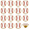 20Pcs Sport Enamel Pins JEWB-SC0001-62B-6