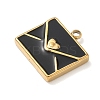 304 Stainless Steel Enamel Charms LS-STAS-I359-02G-04-2