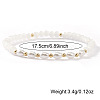 Fashion Natural Freshwater Pearl & Brass & Glass Beaded Stretch Bracelets for Women SF7008-3-2