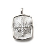 Brass Micro Pave Cubic Zirconia Pendants KK-M318-37P-1