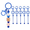5Pcs Alloy and Brass Bar Beadable Keychain for Jewelry Making DIY Crafts DIY-SW0001-15A-1