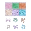 1800Pcs 6 Colors 8/0 Transparent & Opaque Glass Seed Beads SEED-YW0001-31-1