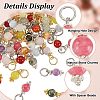 144Pcs 24 Styles Natural Mixed Gemstone Pendants PALLOY-GO00024-6