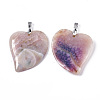 Natural Agate Pendants G-R467-10-3