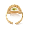 304 Stainless Steel Open Cuff  Rings for Women RJEW-M020-05G-02-3