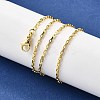 Brass Box Chain Necklaces NJEW-M108-41G-5