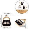 Golden Plated Alloy Pendants ENAM-NB0001-08G-2