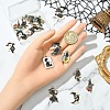 16Pcs 16 Styles Alloy Enamel Pendants ENAM-YW0004-93-4