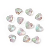 Transparent Faceted Glass Charms RGLA-L026-B15-1