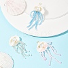 Natural Shell & Glass Pearl Big Pendants PALLOY-FS00032-8