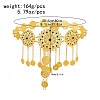 Alloy Colorful Rhinestone Flower Coin Tassel Waist Belly Chains for Women FS-WGD7CCF-01-3