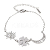 304 Stainless Steel Link Bracelets SA-CBA7739-03P-4