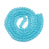 Baking Paint Imitation Jade Glass Round Bead Strands X-DGLA-Q021-6mm-07-2
