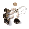 Iron Bell Pendant Decoration HJEW-JM02257-3