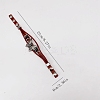 Butterfly Alloy PU Imitation Leather Cord Braided Bracelets FS-WG2E2BB-01-4