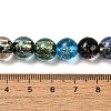Handmade Dichroic Foil Glass Beads Strands DICH-U001-05J-4