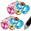 Acrylic & Alloy Shoe Buckle AJEW-WH20033-079B-G-1