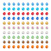 200Pcs 10 Color Electroplate Glass Bead Strands EGLA-KS0001-02-2