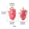 2Pcs Brass Enamel Charms KK-YW0001-76-3