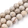 Natural Maifanite/Maifan Stone Beads Strands X-G-I187-8mm-01-4
