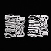 Hair Styling Tool Carbon Steel Cutting Dies Stencils X-DIY-A008-15-2