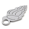 Anti-Tarnish 304 Stainless Steel Pendants STAS-M076-03P-2