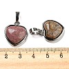 Natural & Synthetic Mixed Gemstone Pendants G-I358-A-4