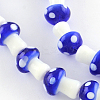 Mushroom Handmade Lampwork Beads Strands LAMP-R116-12-2