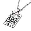 Non-Tarnish 201 Stainless Steel Pendant Necklaces NJEW-K253-24P-3