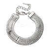 304 Stainless Steel Link Chain Bracelets for Women BJEW-Z125-02P-2