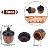 Spray Painted Wooden Acorn Box Jewelry Pendants LS-FIND-WH0143-46-2