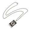 Non-Tarnish 304 Stainless Steel Tarot Pendant Necklaces NJEW-A026-01P-12-3