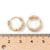 Daisy Brass Enamel Hoop Earrings for Women LS-EJEW-G434-01G-02-5