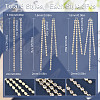 SUNNYCLUE 24Pcs 6 Style Brass Rhinestone Cup Chain Big Pendants KK-SC0003-22-2