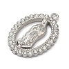 304 Stainless Steel & Rhinestone Pendants STAS-G371-09B-01P-2