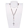Tibetan Style Alloy Rosary Bead Necklaces NJEW-JN02455-01-5